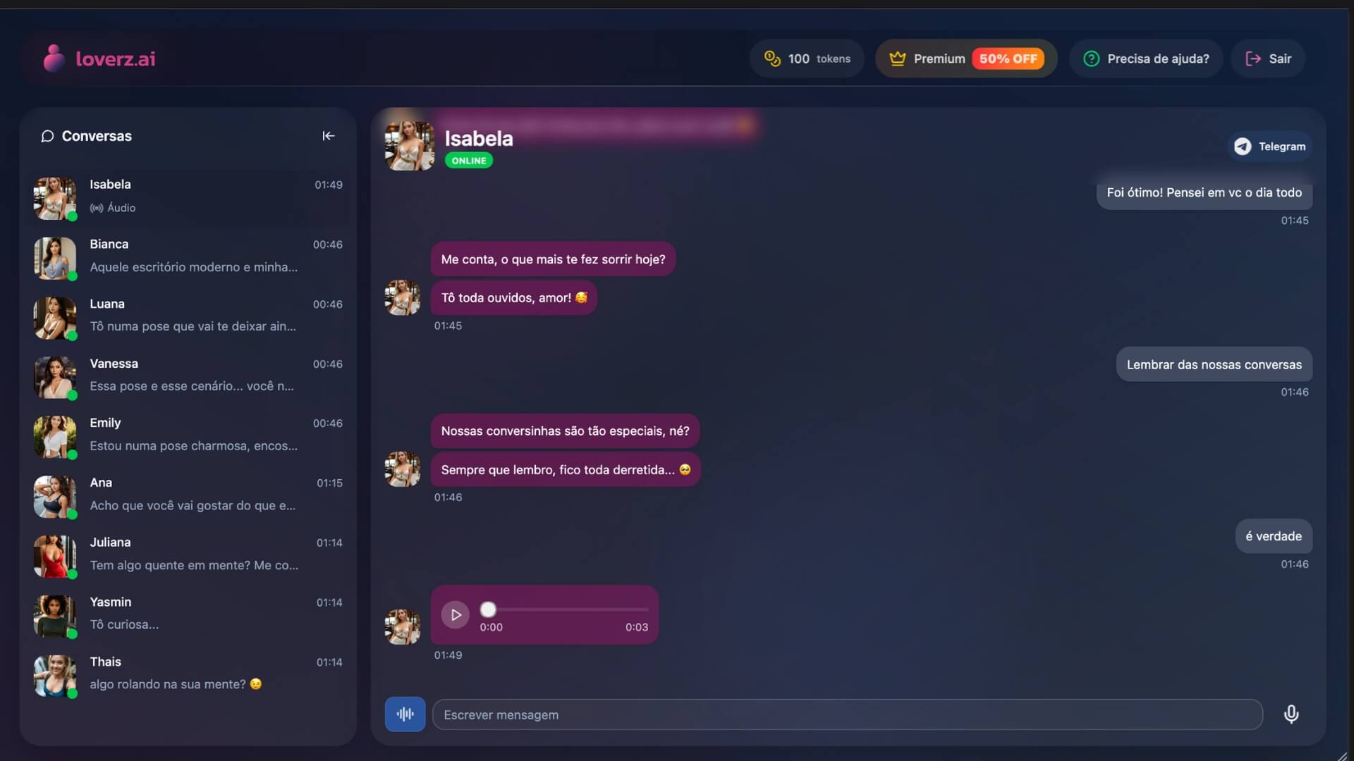 Loverz.ai App Screenshot